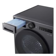 LG Trockner in Metallic Black (B, 9 kg) mit AI Dry, Dual Inverter Wärmepumpentechnologie I RT90X8B, RT90X8B