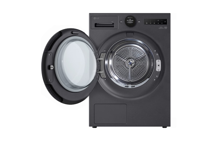 LG Trockner Mattschwarz (EEK B, 9 kg) mit AI Dry, Dual Inverter Wärmepumpentechnologie I RT90X8BC, RT90X8BC