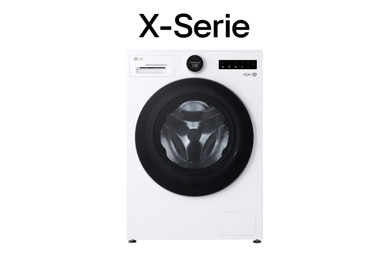 Vorderseite von Waschtrockner Weiß (EEK A/A, 11 kg / 6 kg, 1.350 U./Min.) mit AI Wash+Dry & TurboWash+Dry | HPWD116A HPWD116A