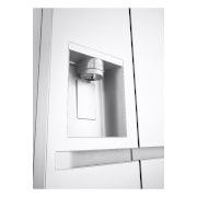 LG Side-by-Side Kühlschrank Super White (EEK E, 638L, 179cm hoch) mit Eis-, Crushed Ice- und Wasserspender & Festwasseranschluss | GSLC40SWPE, GSLC40SWPE