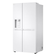 LG Side-by-Side Kühlschrank Super White (EEK E, 638L, 179cm hoch) mit Eis-, Crushed Ice- und Wasserspender & Festwasseranschluss | GSLC40SWPE, GSLC40SWPE
