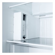 LG Side-by-Side Kühlschrank Super White (EEK E, 638L, 179cm hoch) mit Eis-, Crushed Ice- und Wasserspender & Festwasseranschluss | GSLC40SWPE, GSLC40SWPE