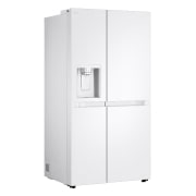 LG Side-by-Side Kühlschrank Super White (EEK E, 638L, 179cm hoch) mit Eis-, Crushed Ice- und Wasserspender & Festwasseranschluss | GSLC40SWPE, GSLC40SWPE