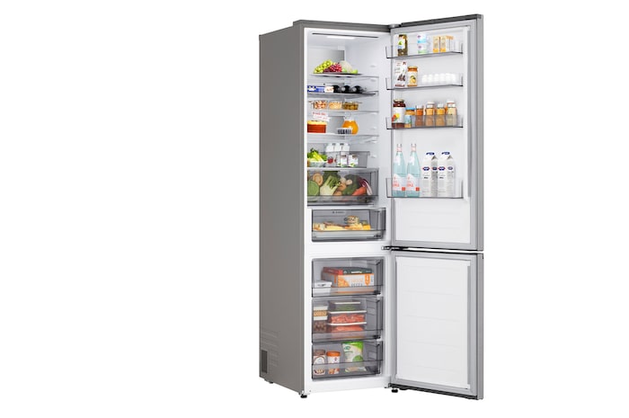 LG Unterer Gefrierschrank (GBBS726CPY) Rückansicht mit hinterem Panel