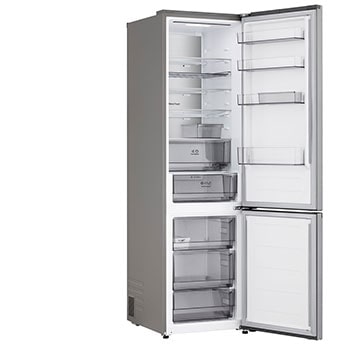 Vorderseitenansicht des unteren Gefrierschranks von LG (GBBS726CPY) mit Außendesign