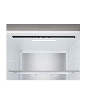 Auf der linken Seite Fleisch mit -3°C angezeigt, in der Mitte frischer Fisch mit 0°C und rechts Käse mit 2°C.