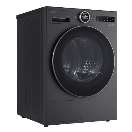 LG Trockner in Metallic Black (EEK B, 9 kg) mit AI Dry, Dual Inverter Wärmepumpentechnologie I RT90X8B, RT90X8B