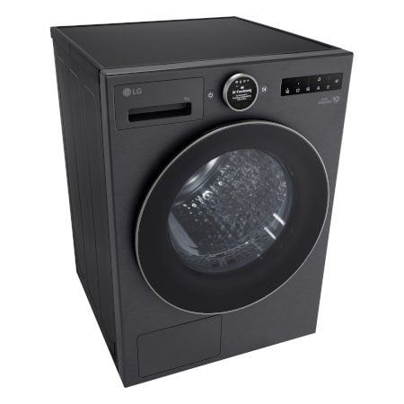 LG Trockner in Metallic Black (EEK B, 9 kg) mit AI Dry, Dual Inverter Wärmepumpentechnologie I RT90X8B, RT90X8B