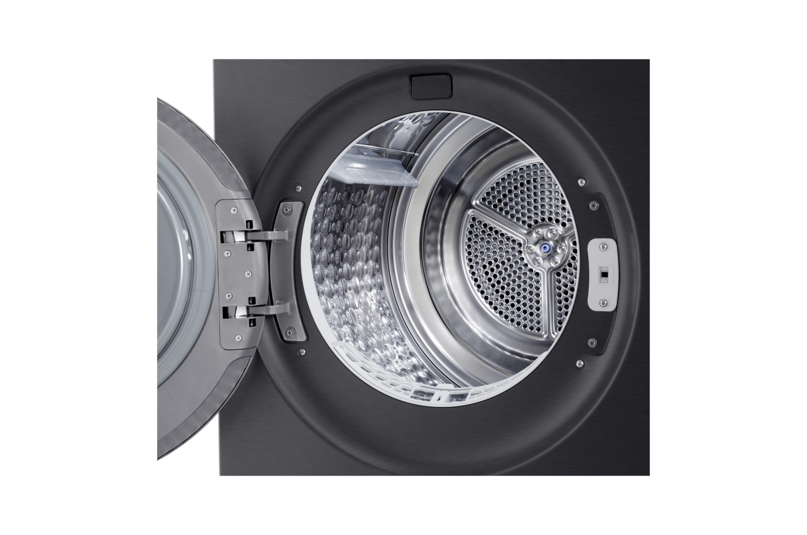 LG Trockner in Metallic Black (EEK B, 9 kg) mit AI Dry, Dual Inverter Wärmepumpentechnologie I RT90X8B, RT90X8B