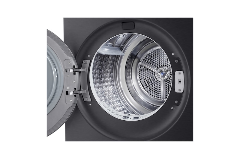 LG Trockner in Metallic Black (EEK B, 9 kg) mit AI Dry, Dual Inverter Wärmepumpentechnologie I RT90X8B, RT90X8B