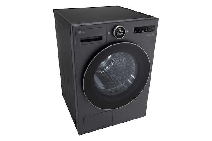 LG Trockner in Metallic Black (EEK B, 9 kg) mit AI Dry, Dual Inverter Wärmepumpentechnologie I RT90X8B, RT90X8B