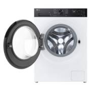 LG Waschmaschine Weiß mit schwarzem Panel (EEK A, 9 kg, 1.400 U./Min.) mit AI DD® & TurboWash®360° | F4WX709YP, F4WX709YP