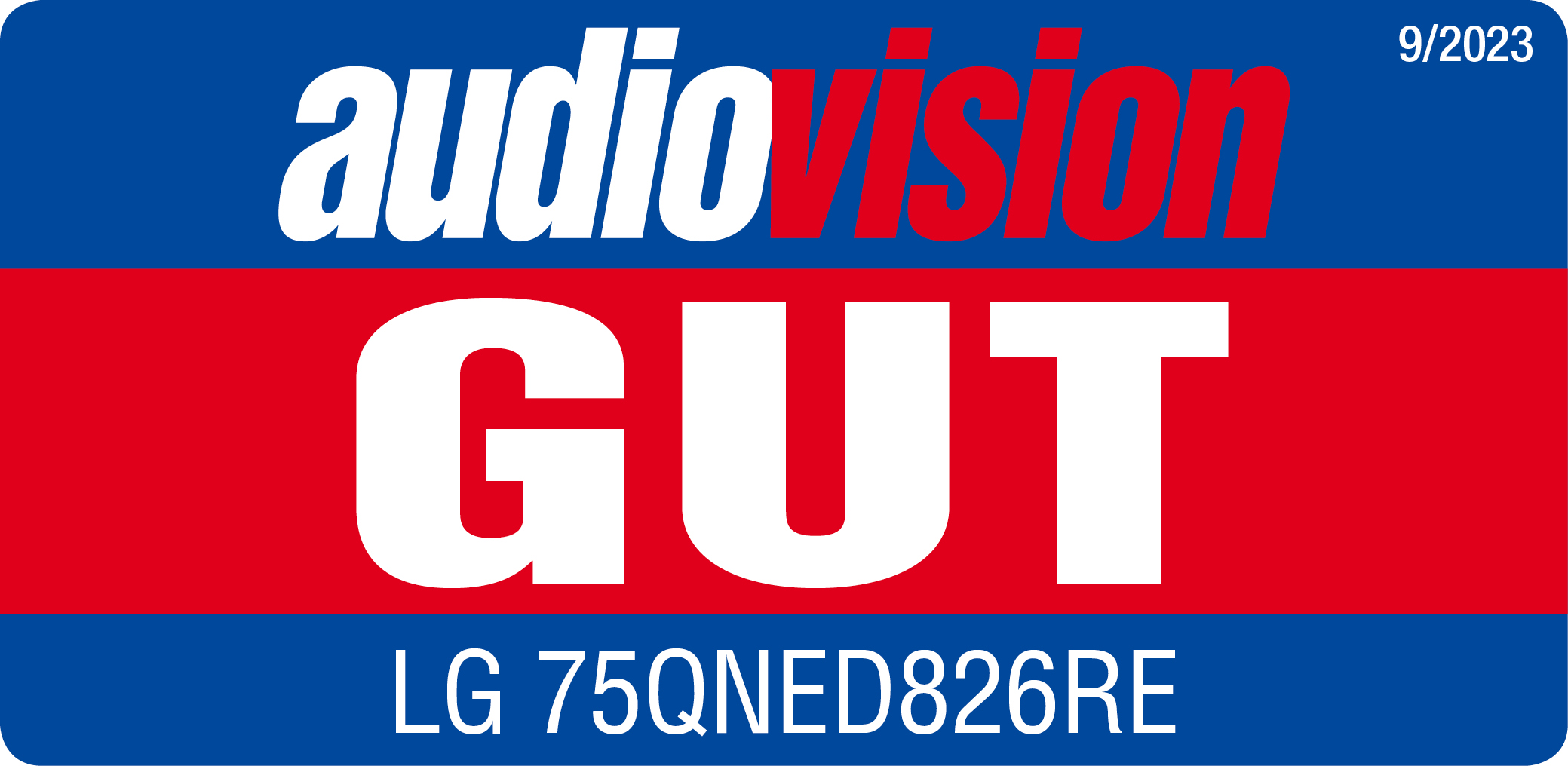 Audiovision Testsiegel 75QNED826RE