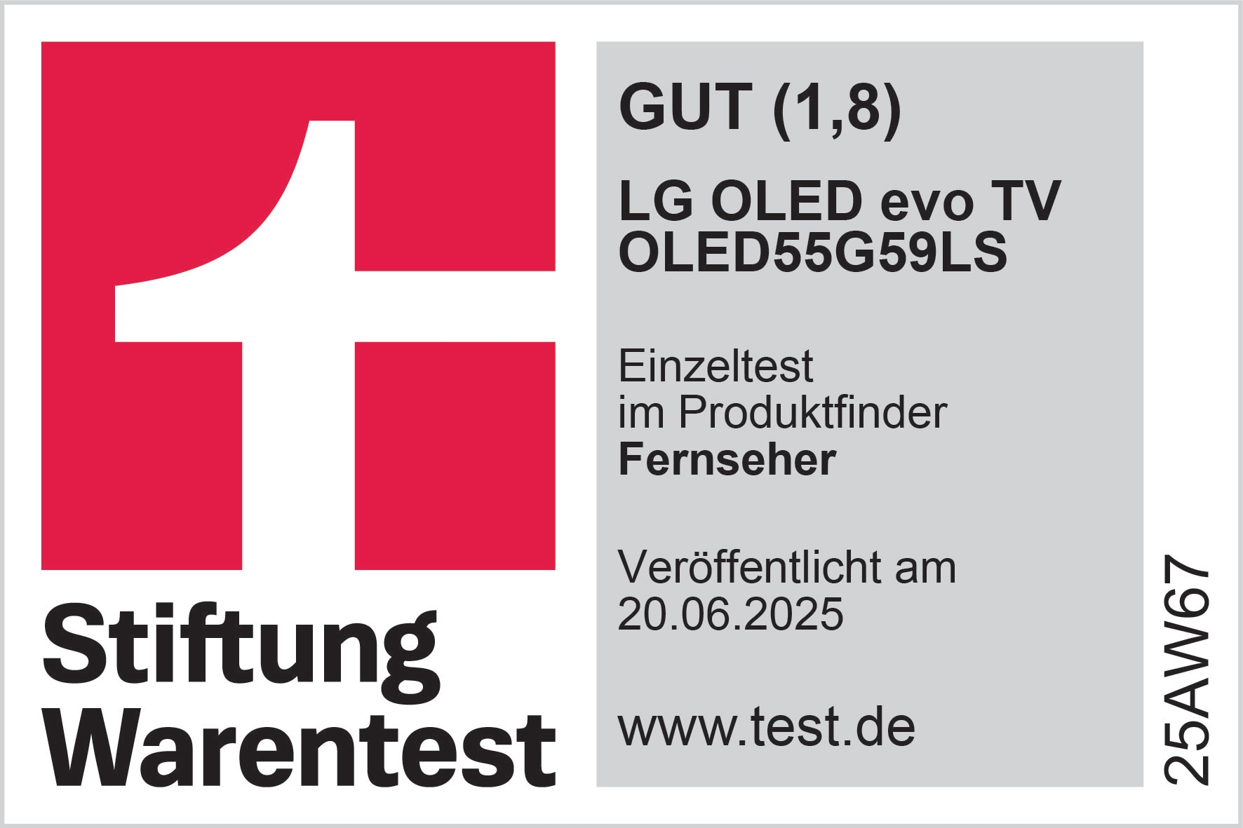 Stiftung Warentest OLED evo G5
