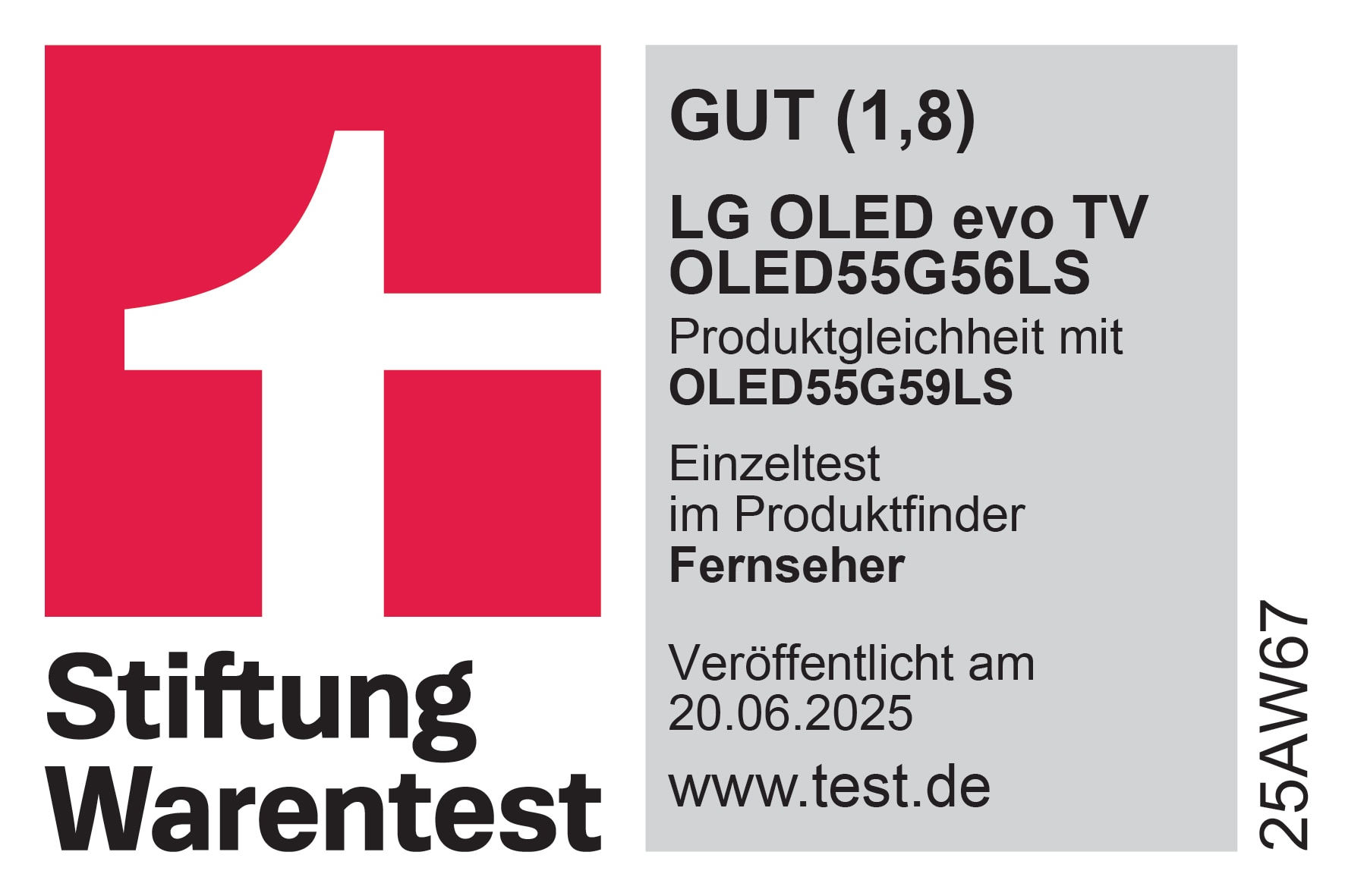 Stiftung Warentest OLED evo G5