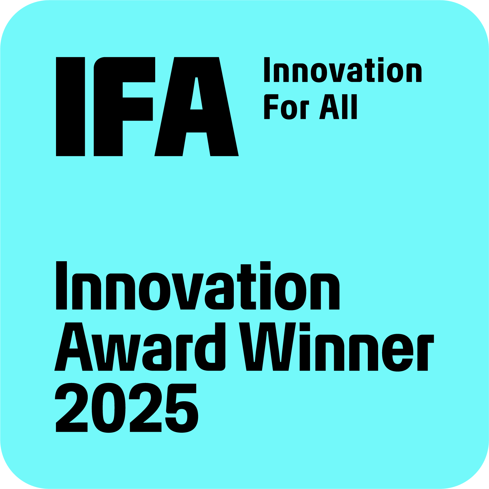 IFA Innovation Award Winner 2025