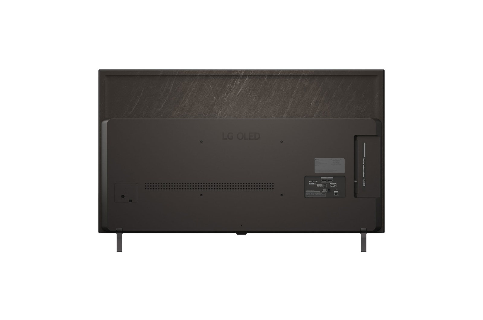 Rückansicht des LG OLED AI B5 4K Smart TV.