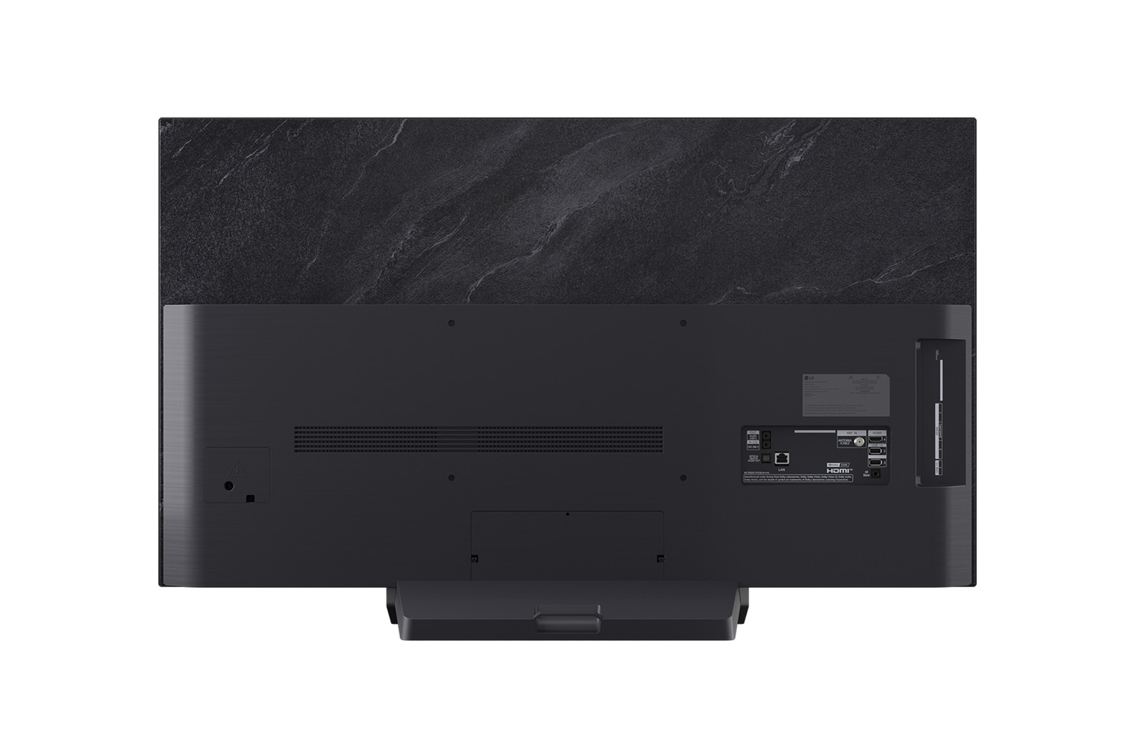 Rückansicht des LG OLED evo AI C5 4K Smart TV.