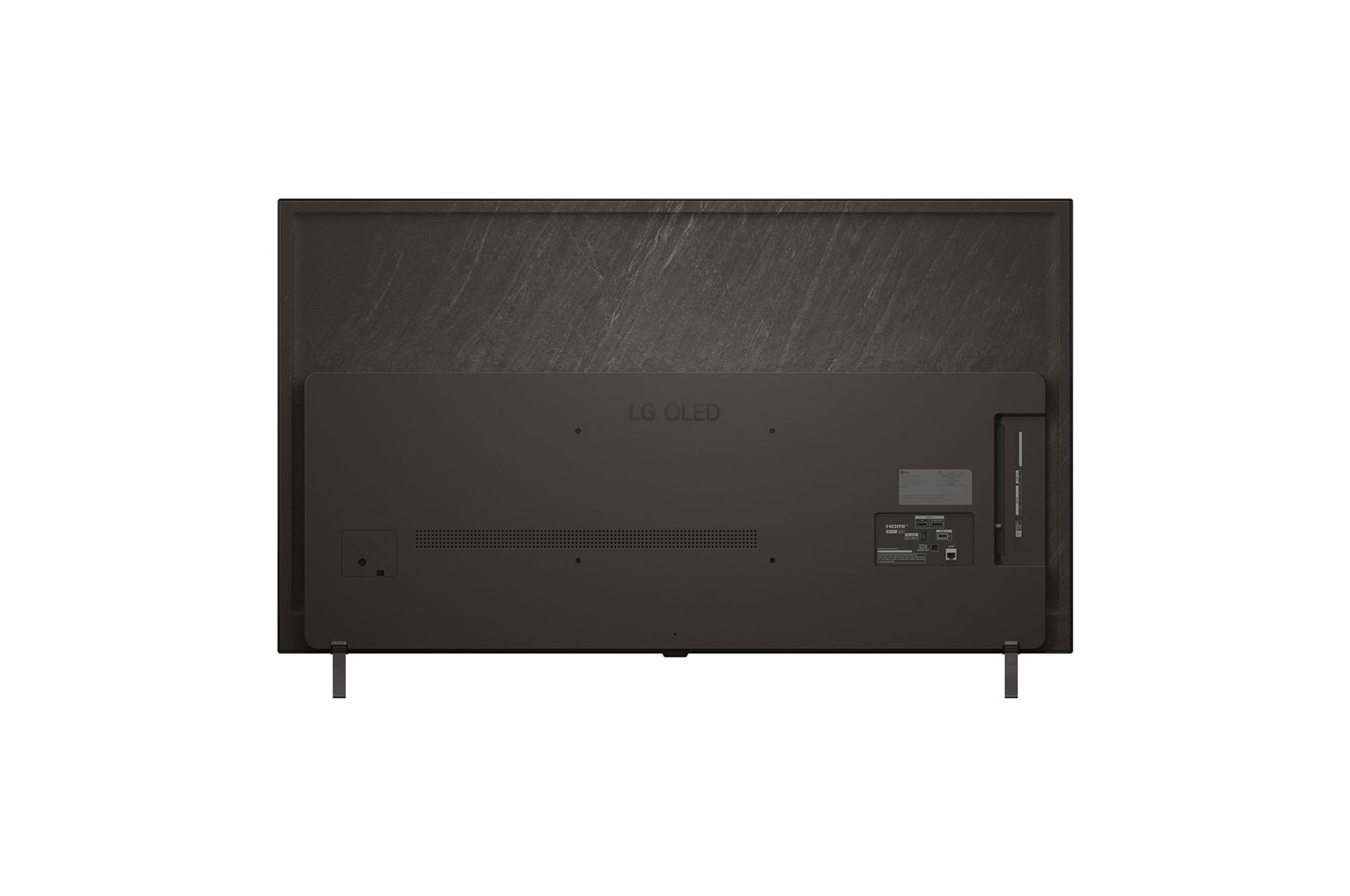 Rückansicht des LG OLED AI B5 4K Smart TV.