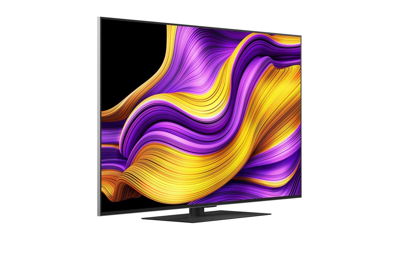 Left-facing side view of LG OLED evo AI G5 4K Smart TV.