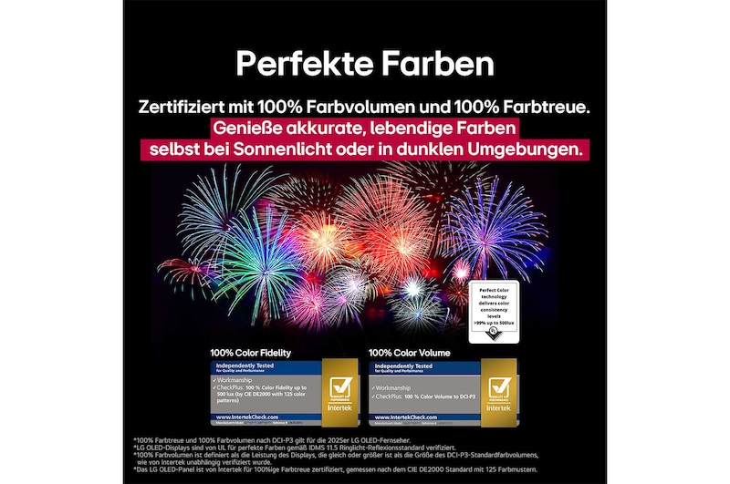 Ein Space Shuttle, die vom Boden aus startet. Die Szene ist in der Mitte geteilt, wobei die eine Hälfte etwas dunkler und düsterer ist. Die andere Hälfte zeigt, dass die Raketenexplosion bemerkenswert hell ist und demonstriert, wie hell Bilder auf einem LG OLED-Fernsehbildschirm mit der Light Control Architecture und dem Brightness Booster Ultimate sein können.