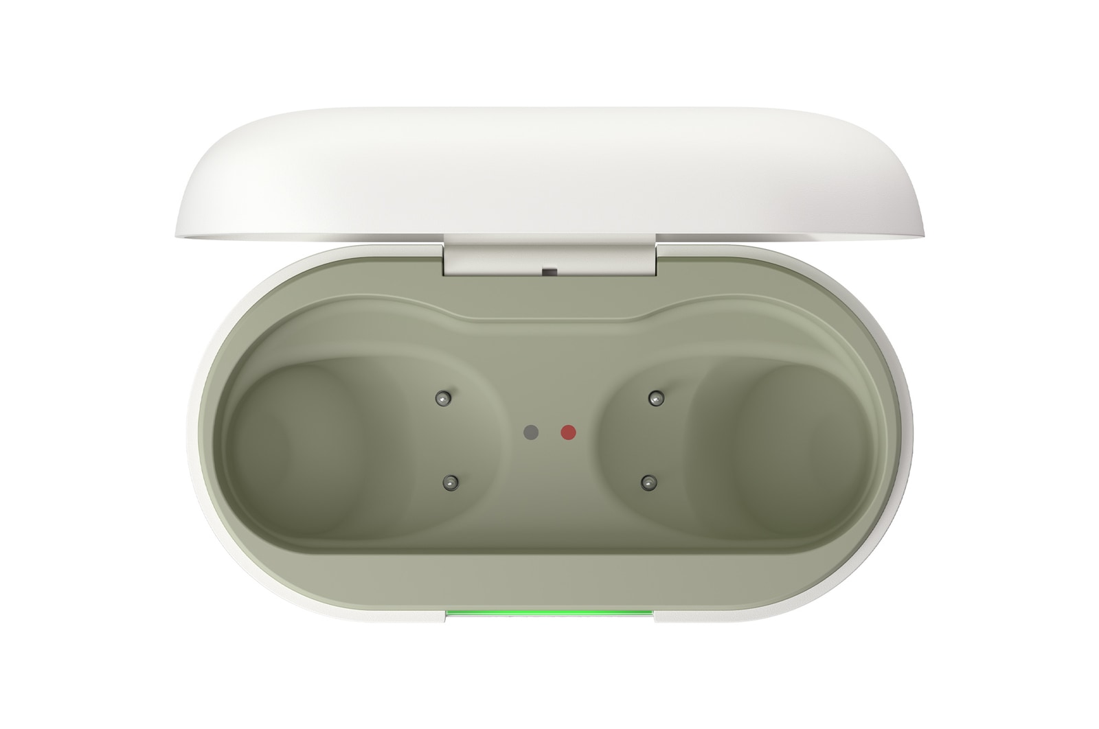 Geöffnetes leeres Kästchen Oberseite