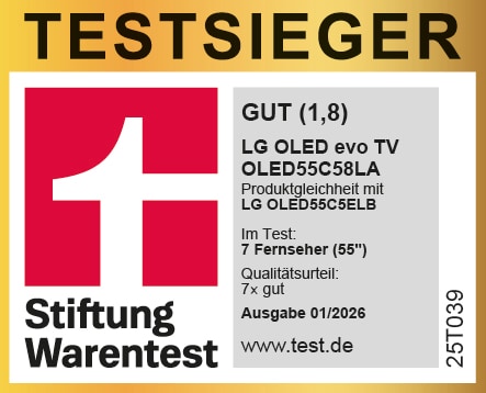 Stiftung Warentest OLED C5