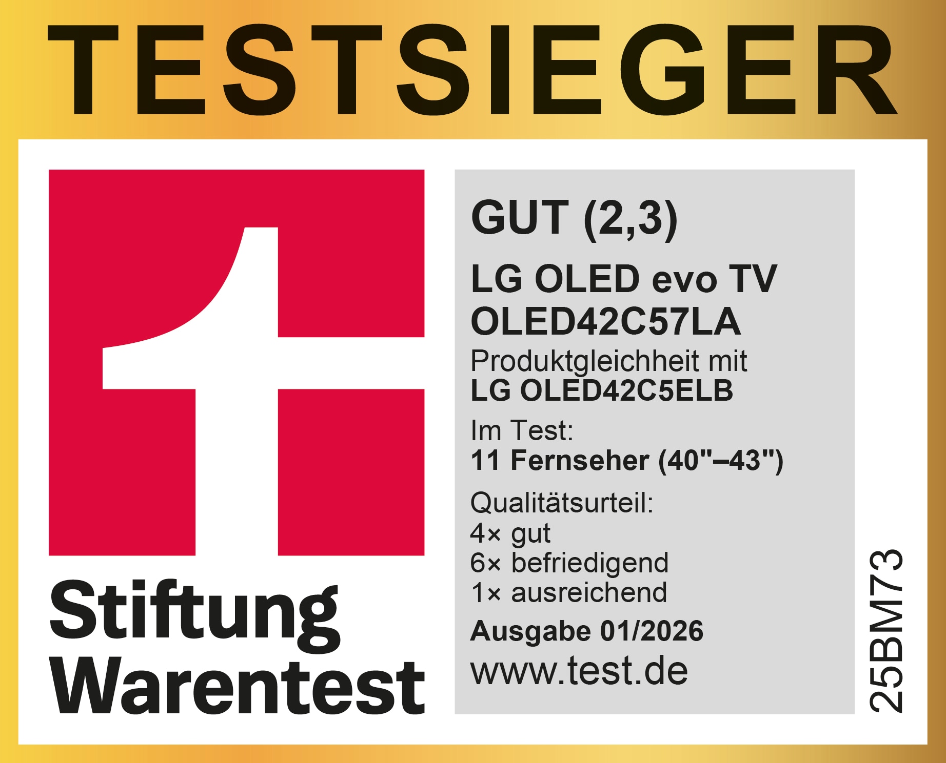 Stiftung Warentest OLED C5