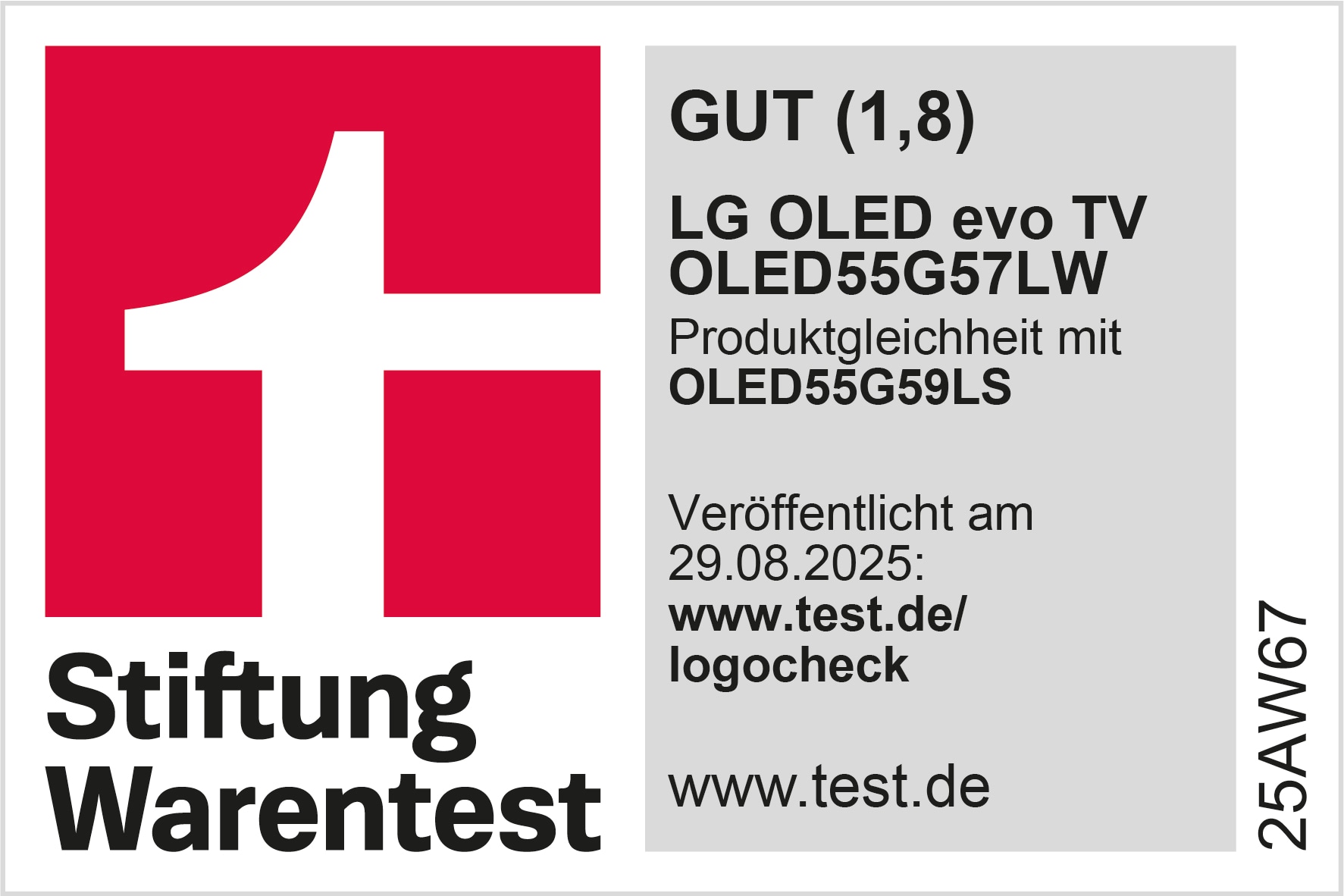 Stiftung Warentest OLED evo G5