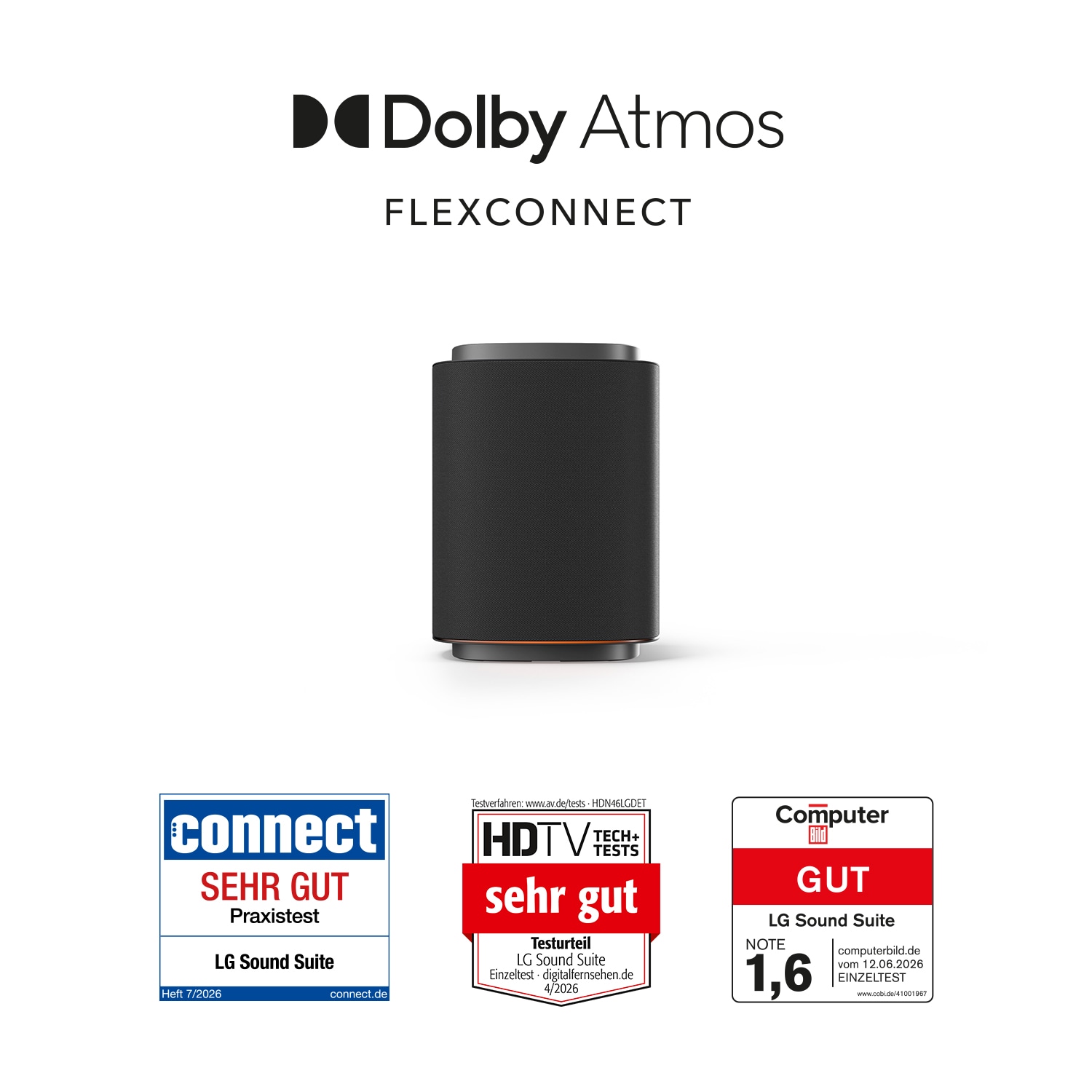 Vorderseite von LG Sound Suite M7 | Dolby Atmos FlexConnect | AI Sound Pro M7