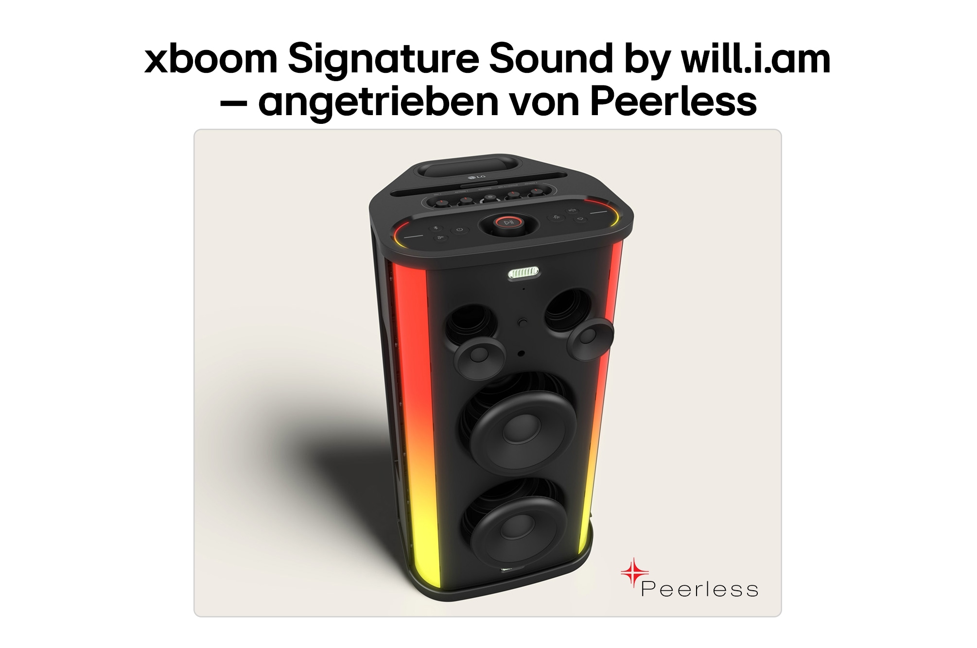 USP card: xboom Signature Sound by will.i.am crafted by Peerless