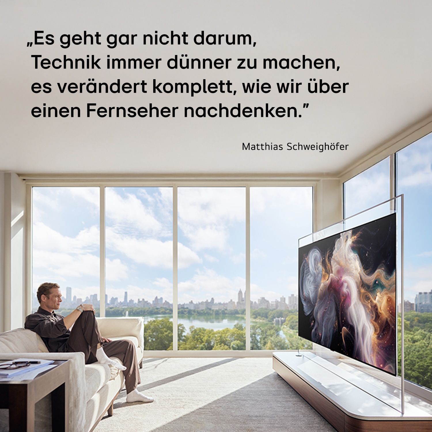 LG 83" Wallpaper TV LG OLED evo AI W6 True Wireless 4K Smart TV 2026, OLED83W69LA