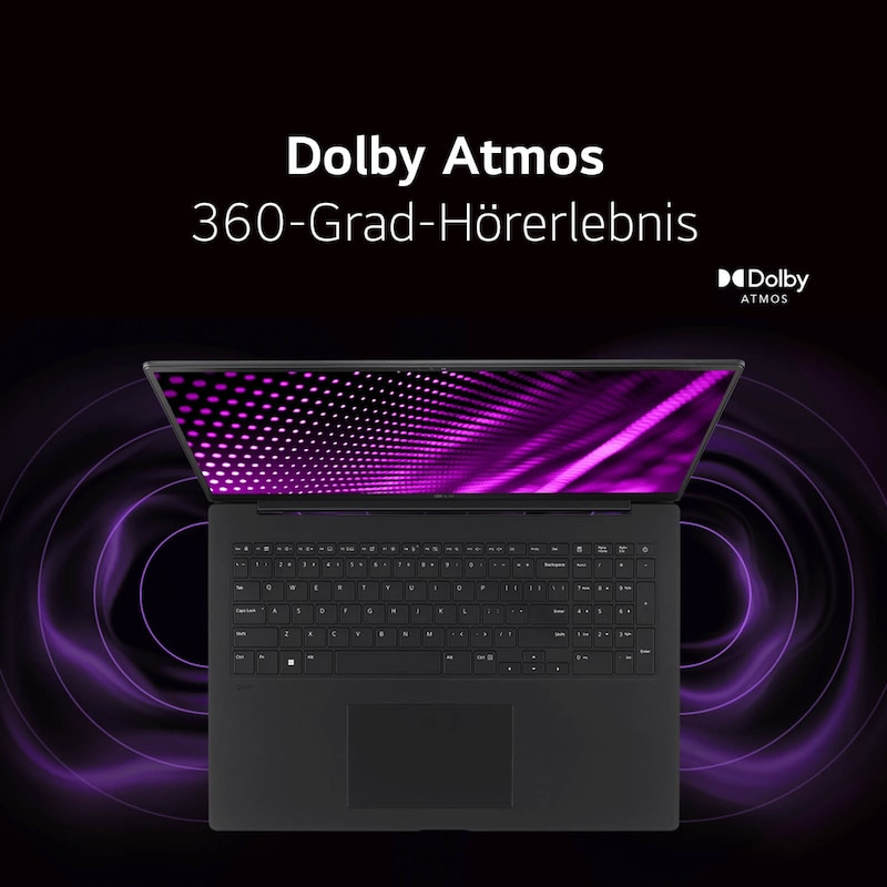 LG 17 Zoll Notebook mit Windows 11 Home | Intel® Core™ Ultra 7 Prozessor | 16 GB LPDDR5x RAM | 1 TB SSD | 77-WH-Akku | 17Z90SP-G.AA78G, 17Z90SP-G.AA78G