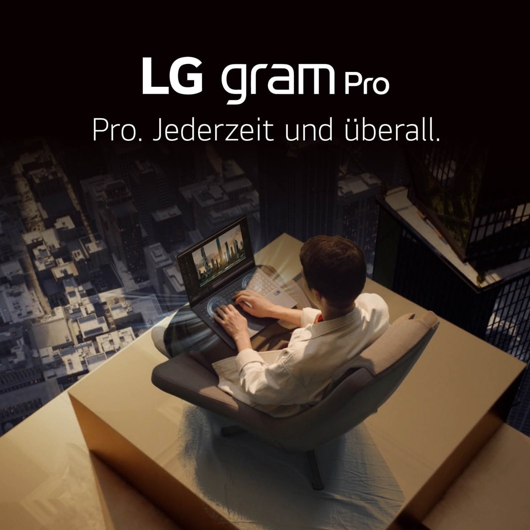 LG 17 Zoll Notebook mit Windows 11 Home | Intel® Core™ Ultra 7 Prozessor | 32 GB LPDDR5x RAM | 2 TB SSD | 77-WH-Akku | 17Z90SP-G.AD7BG, 17Z90SP-G.AD7BG