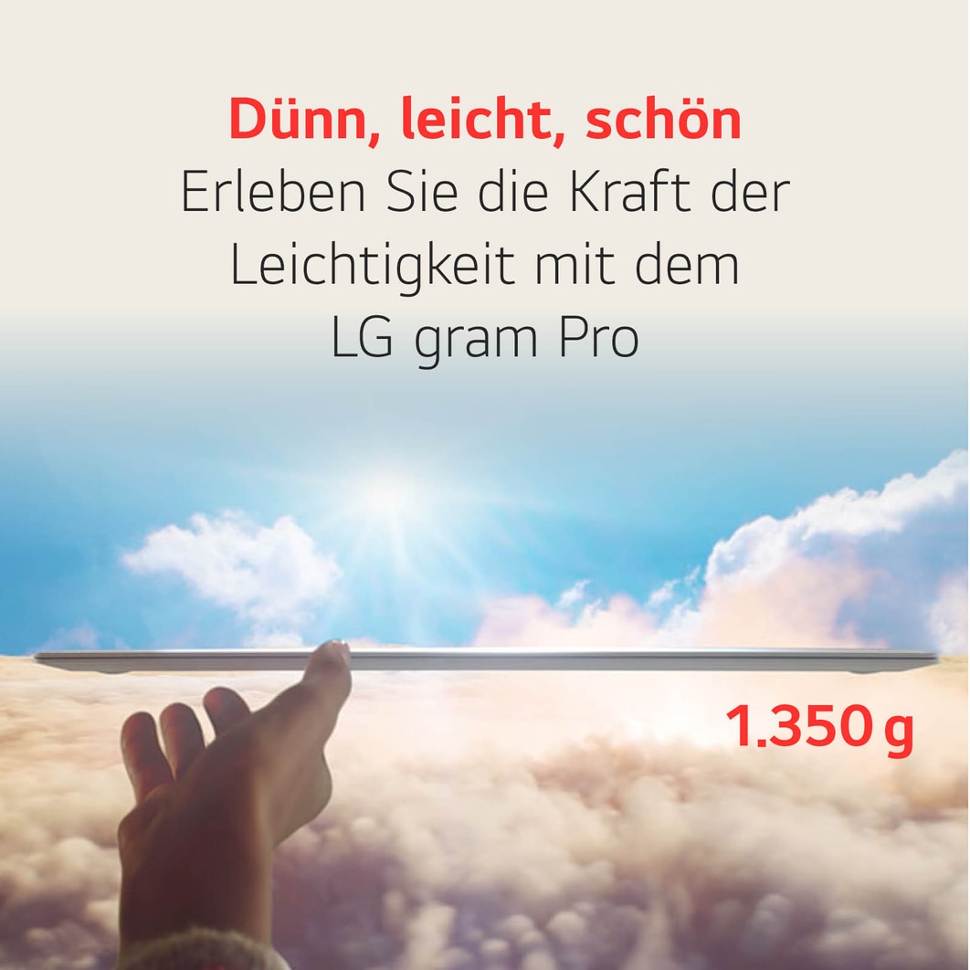 LG gram 17 Zoll Windows Notebook | Intel® Core™ Ultra 7, 16GB RAM, 512GB SSD, Windows 11, 16:10 IPS-Display, 17ZV90S-G.AA75G