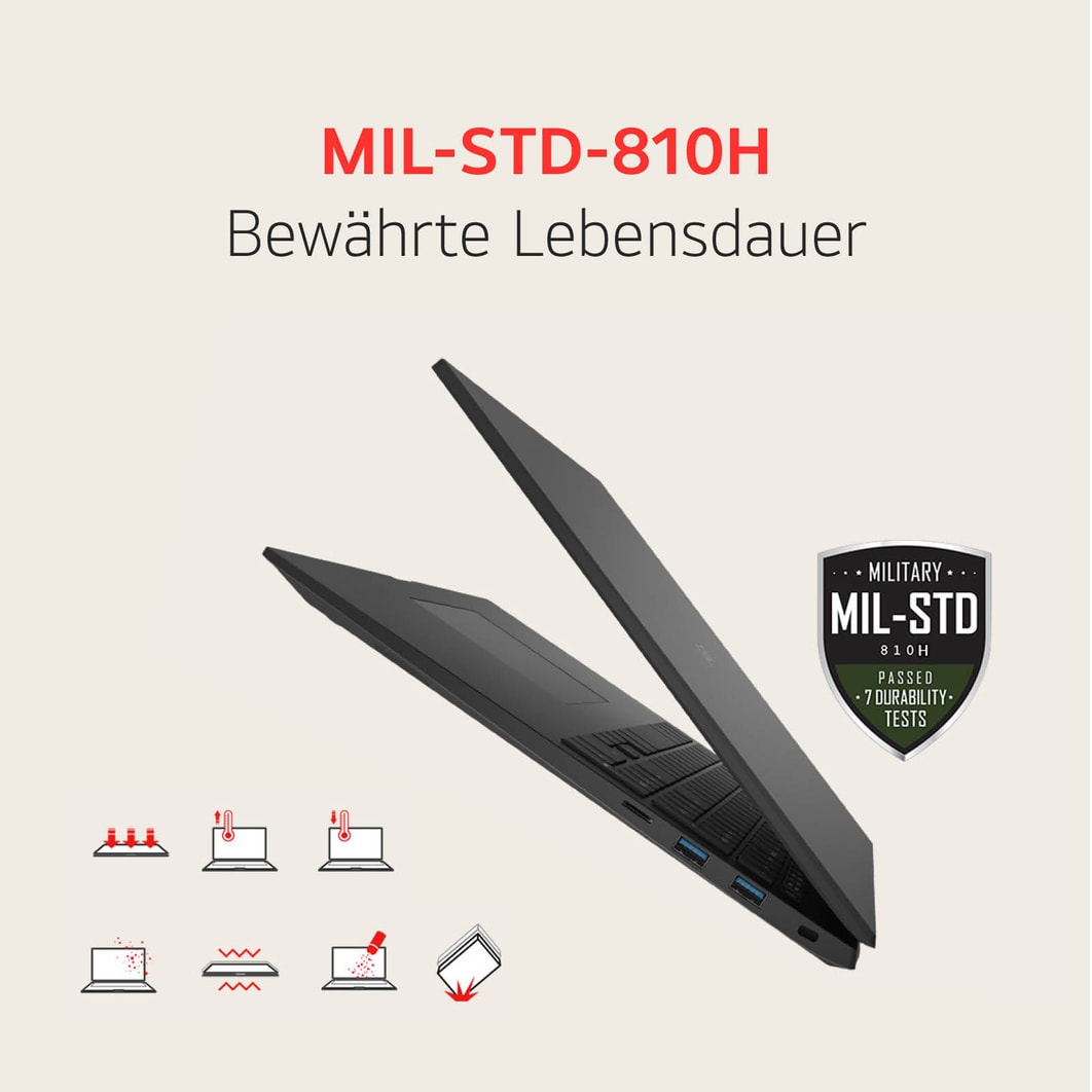 LG gram 17 Zoll Windows Notebook | Intel® Core™ Ultra 7, 16GB RAM, 512GB SSD, Windows 11, 16:10 IPS-Display, 17ZV90S-G.AA75G