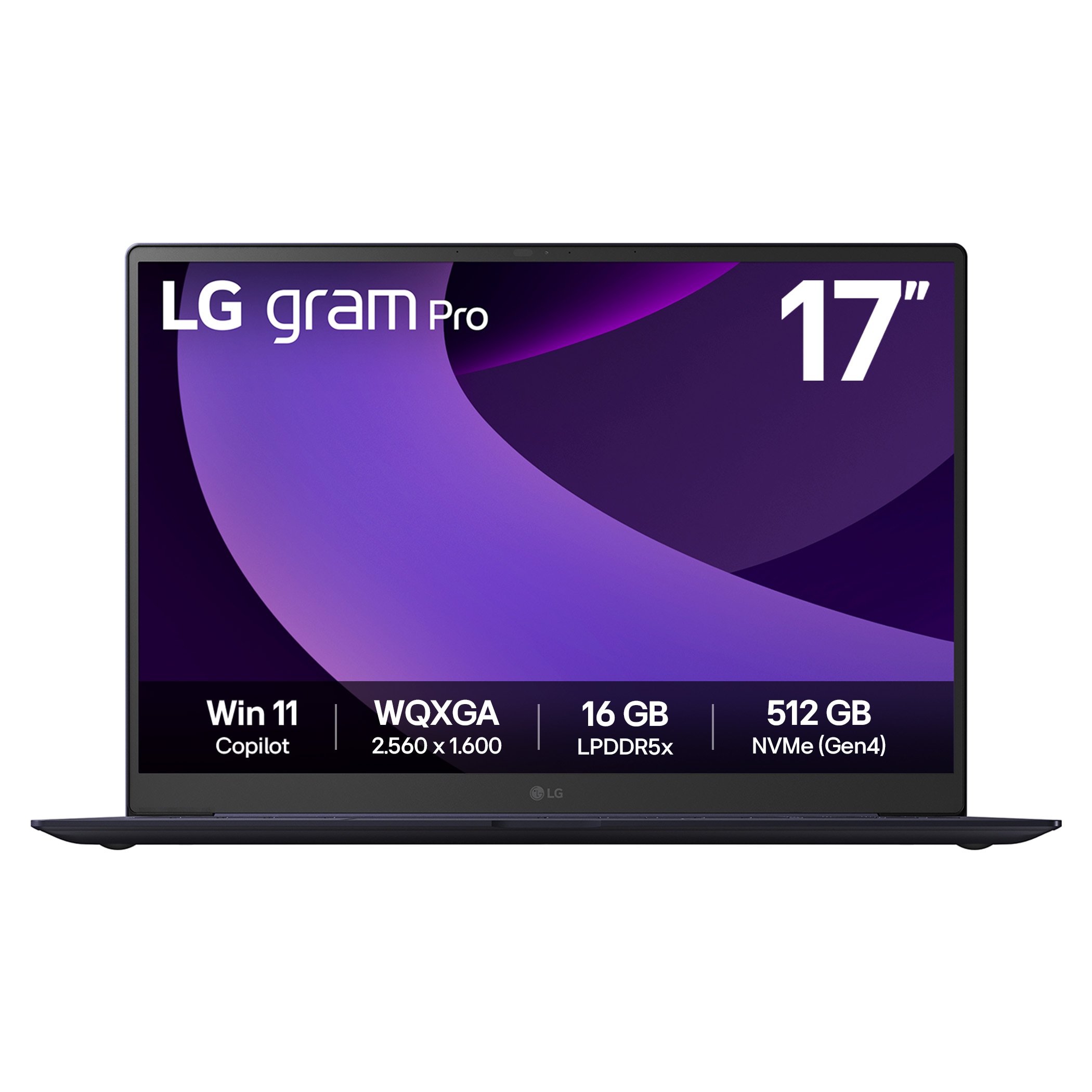 LG gram Pro 17 Zoll mit Windows 11 Home | Leichtes 32 GB RAM Intel® Core™ Ultra Prozessor Laptop | gram Dual AI | NVIDIA GeForce RTX 5050 | Copilot | LG gram Link | IPS-LCD-Display 16:10, 17Z90TR-E