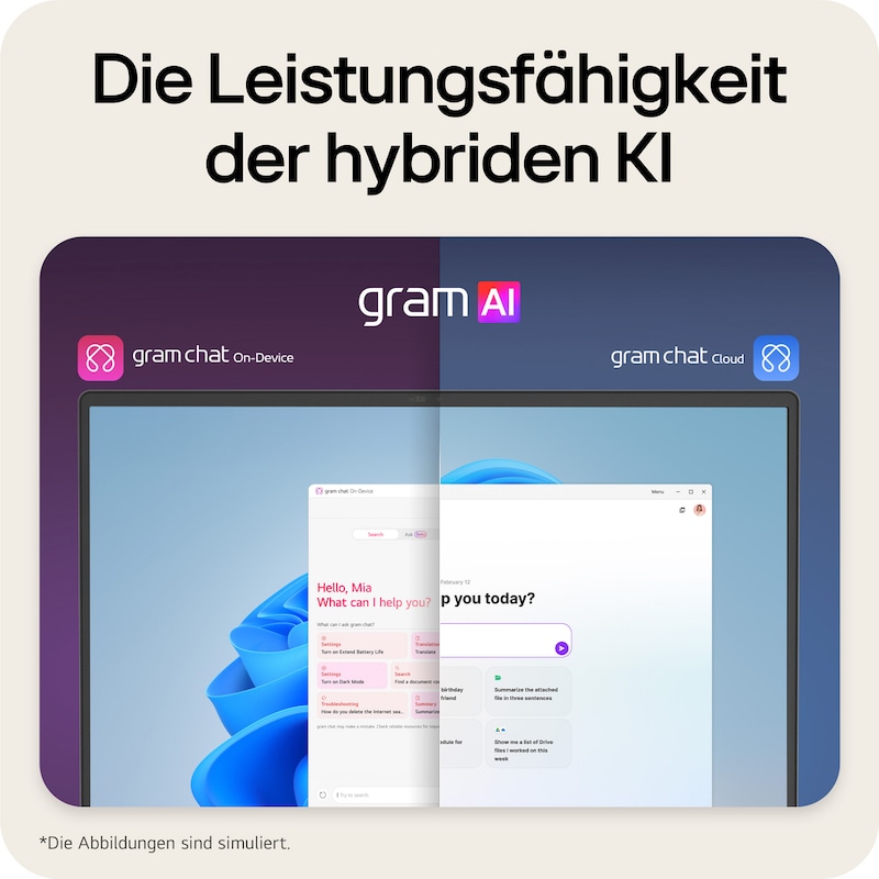 LG gram Pro 17 Zoll mit Windows 11 Home | Leichtes 32 GB RAM Intel® Core™ Ultra Prozessor Laptop | gram Dual AI | NVIDIA GeForce RTX 5050 | Copilot | LG gram Link | IPS-LCD-Display 16:10, 17Z90TR-E