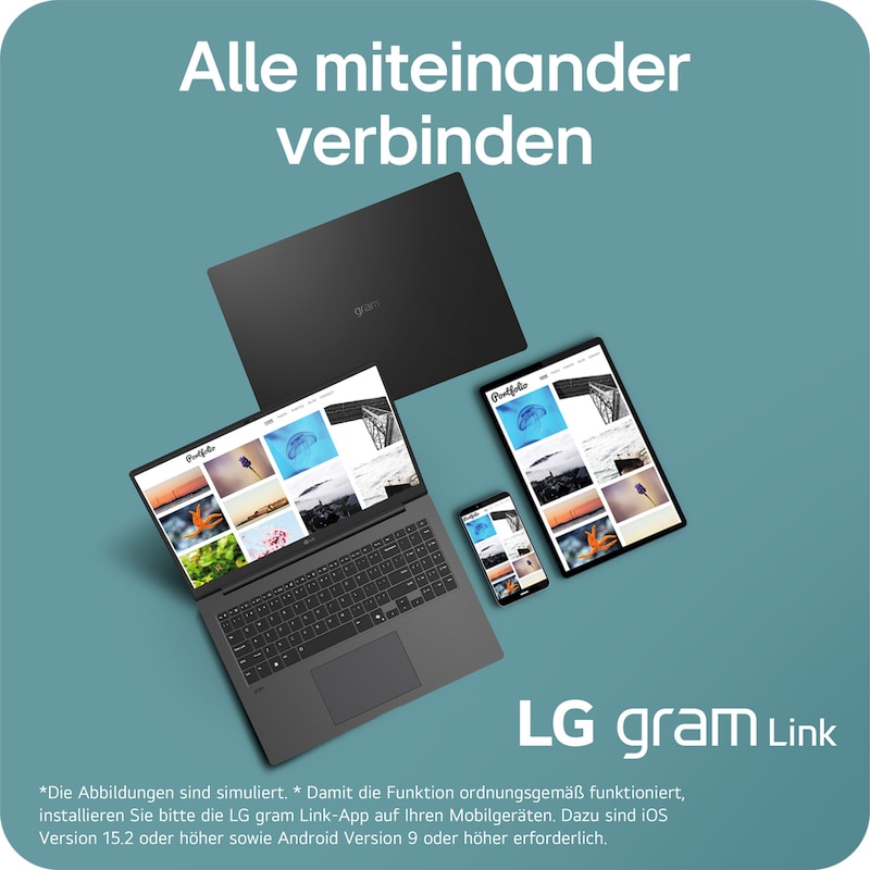 LG gram Pro 17 Zoll mit Windows 11 Home | Leichtes 32 GB RAM Intel® Core™ Ultra Prozessor Laptop | gram Dual AI | NVIDIA GeForce RTX 5050 | Copilot | LG gram Link | IPS-LCD-Display 16:10, 17Z90TR-E