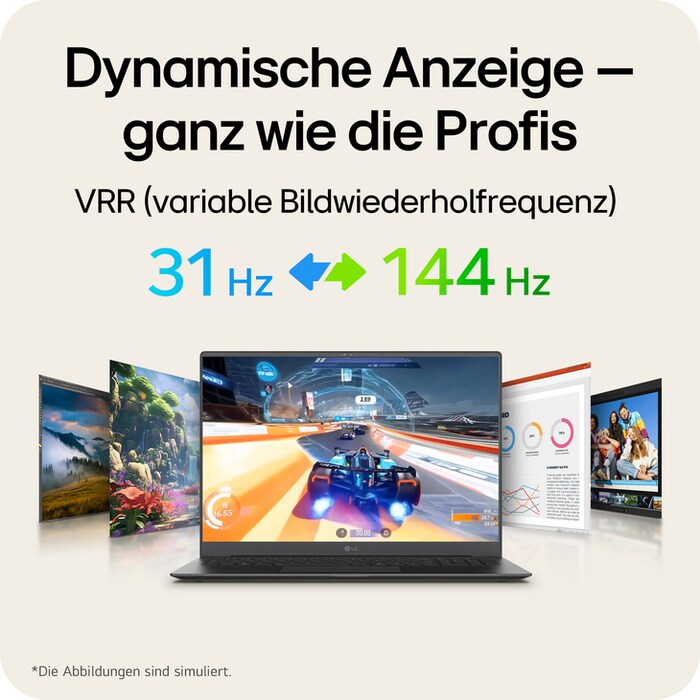 LG gram Pro 17 Zoll mit Windows 11 Home | Leichtes 32 GB RAM Intel® Core™ Ultra Prozessor Laptop | gram Dual AI | NVIDIA GeForce RTX 5050 | Copilot | LG gram Link | IPS-LCD-Display 16:10, 17Z90TR-E