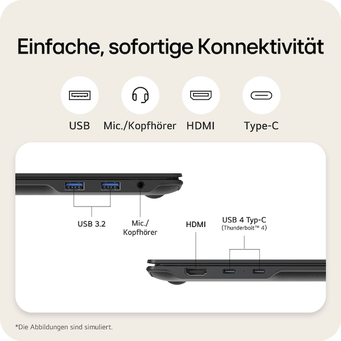 LG gram Pro 17 Zoll mit Windows 11 Home | Leichtes 32 GB RAM Intel® Core™ Ultra Prozessor Laptop | gram Dual AI | NVIDIA GeForce RTX 5050 | Copilot | LG gram Link | IPS-LCD-Display 16:10, 17Z90TR-E