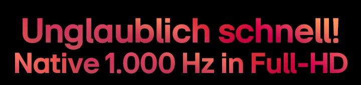 1.000 Hz in nativer Full-HD-Auflösung
