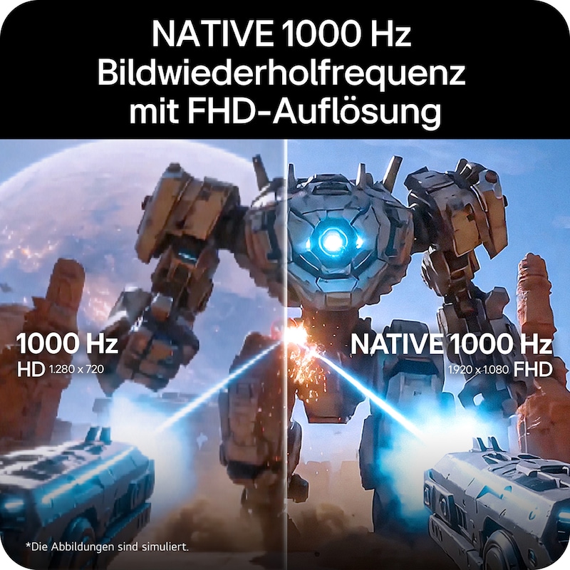 LG 25-Zoll UltraGear™ G5, 1000Hz  FHD Gaming Monitor | 25G590B-B, 25G590B-B