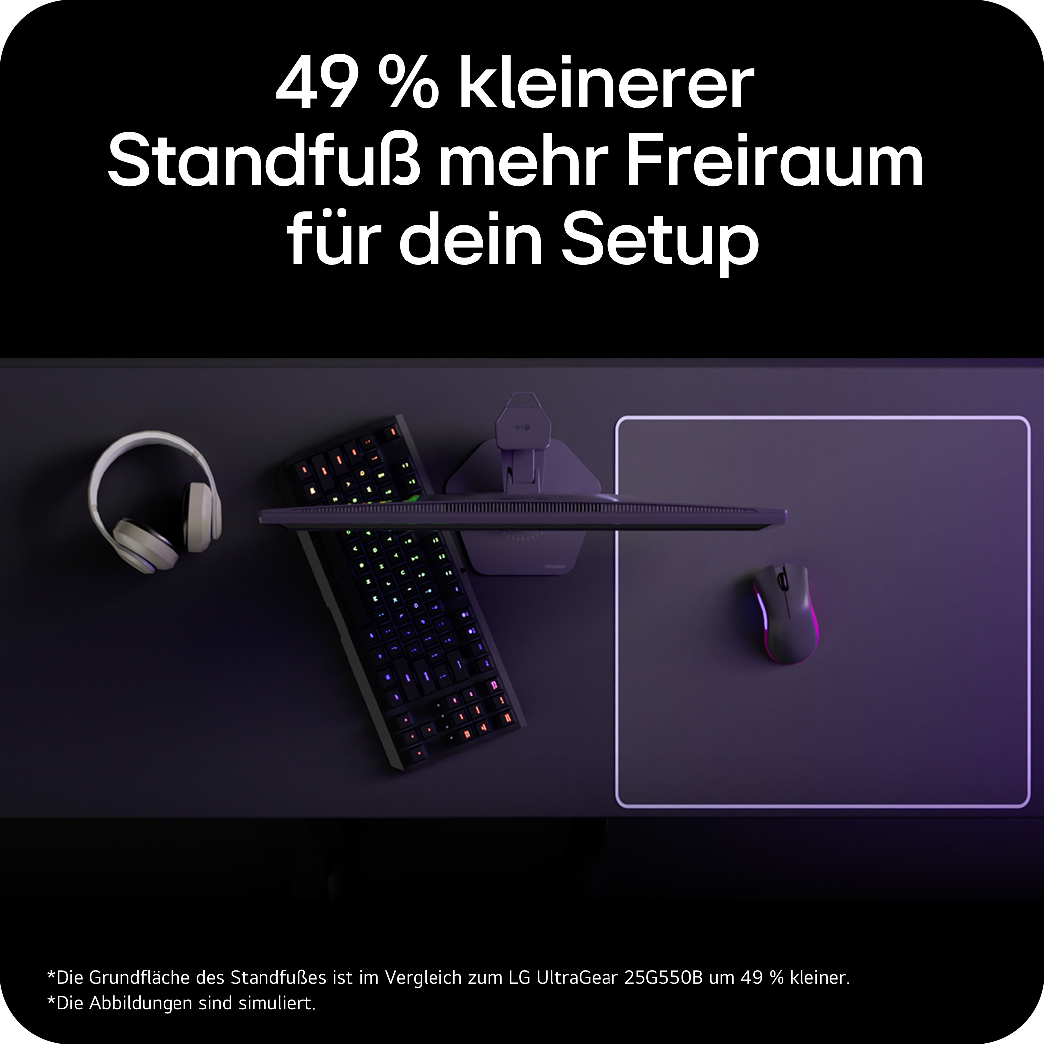 LG 25-Zoll UltraGear™ G5, 1000Hz  FHD Gaming Monitor | 25G590B-B, 25G590B-B