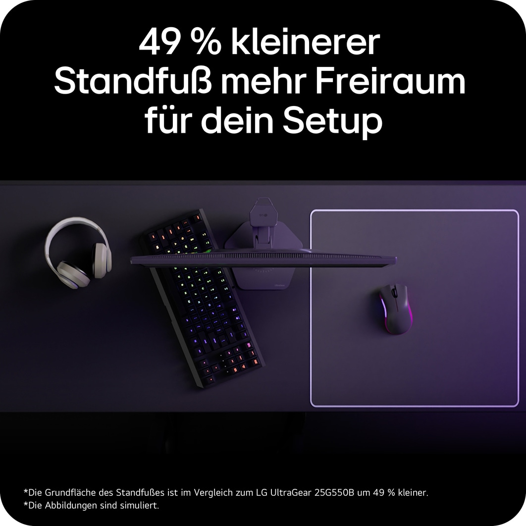 LG 25-Zoll UltraGear™ G5, 1000Hz  FHD Gaming Monitor | 25G590B-B, 25G590B-B