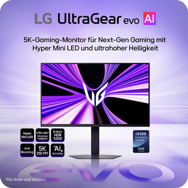 LG 27 Zoll UltraGear evo GM9, Hyper Mini LED 5K Gaming-Monitor, 27GM950B-B