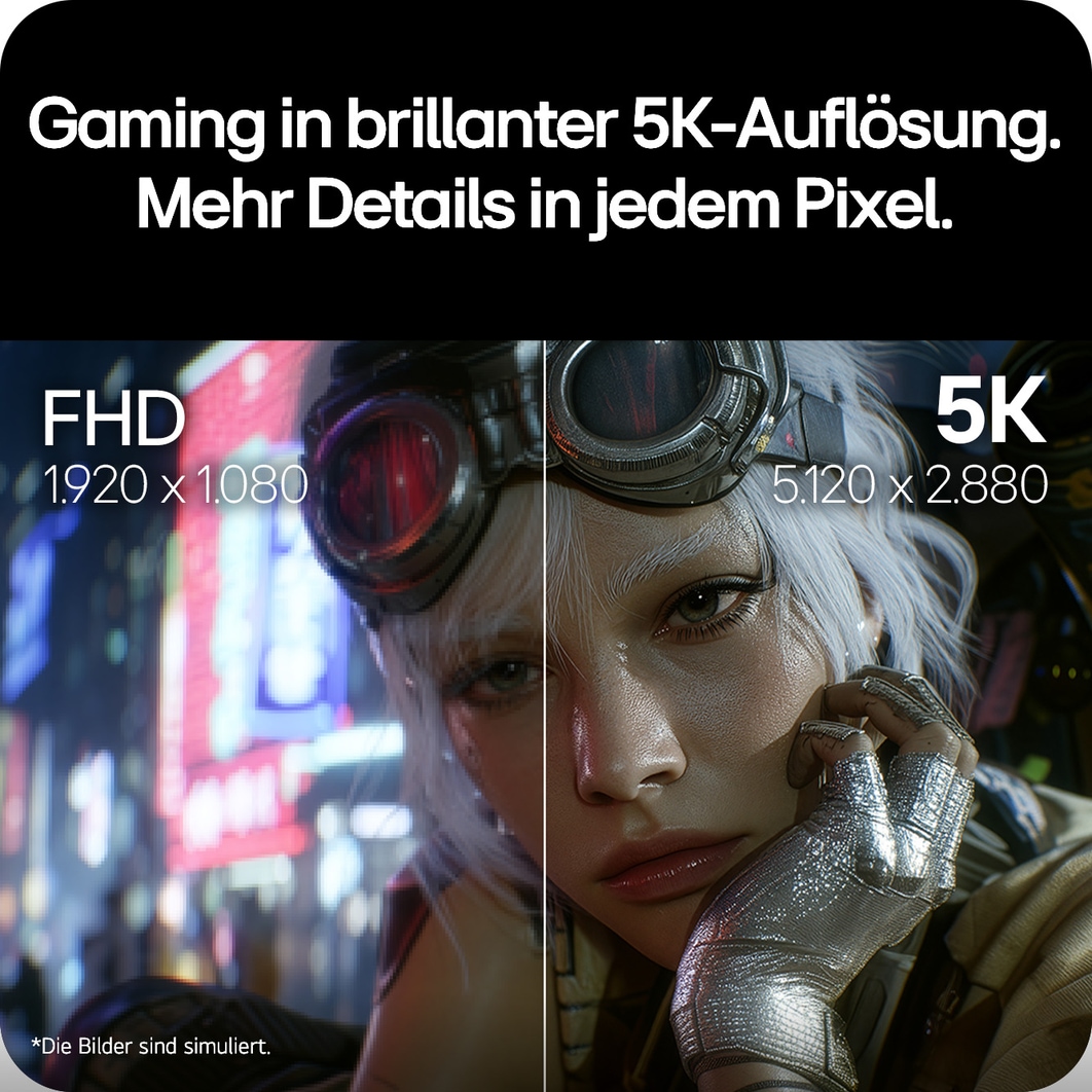 LG 27 Zoll UltraGear evo GM9, Hyper Mini LED 5K Gaming-Monitor, 27GM950B-B