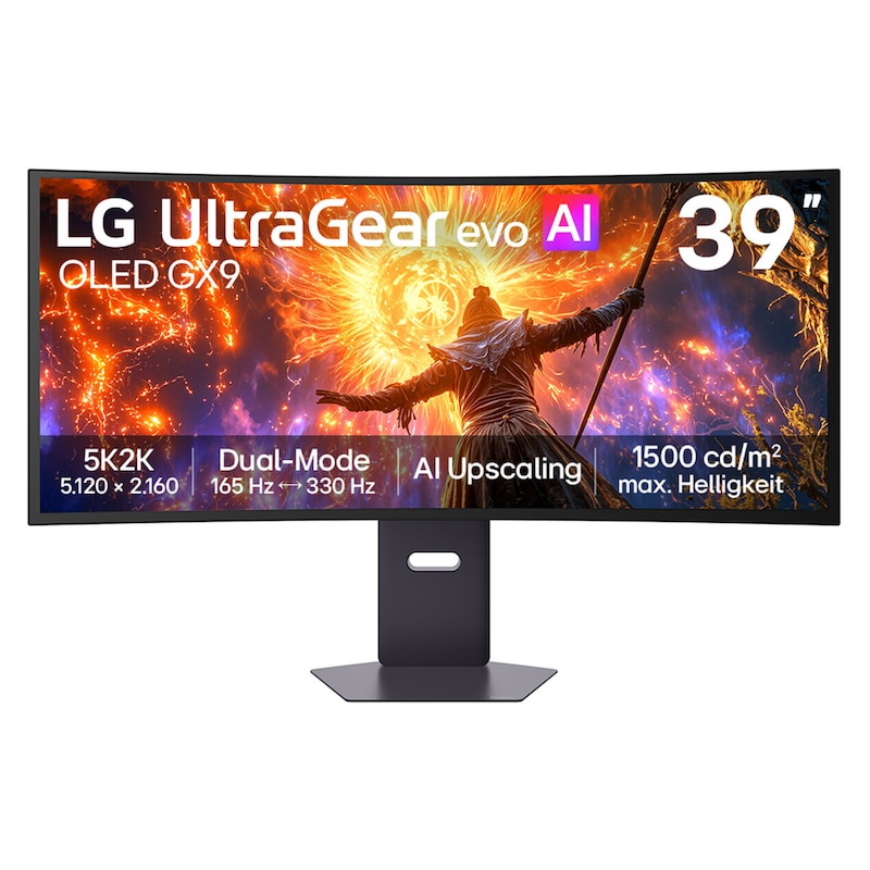 LG 39-Zoll-UltraGear evo GX9, der weltweit erste 39-Zoll-5K2K-OLED-Gaming-Monitor, 39GX950B-B
