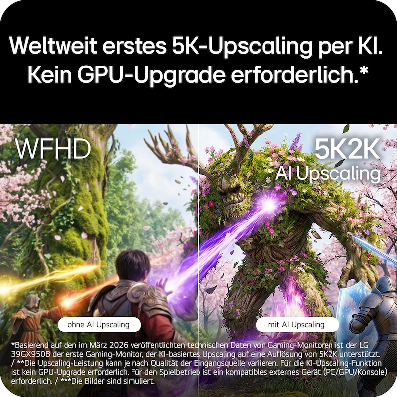 LG 39-Zoll-UltraGear evo GX9, der weltweit erste 39-Zoll-5K2K-OLED-Gaming-Monitor, 39GX950B-B