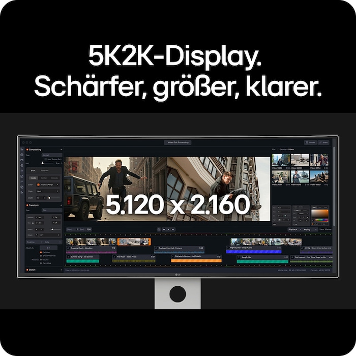 LG UltraFine™ 40 Zoll Nano IPS Black 5K2K mit Thunderbolt™ 5, 40U990A-W
